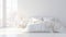 serene blurred house interior white