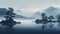 Serene And Calming Plateau: Minimalistic Japanese Style 8k Resolution Bird Paintings