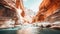 Serene Canyon: A Nostalgic Adventure With Vibrant Colors