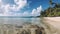 Serene Caribbean Beach Scene. Generative AI