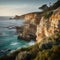 Serene Coastal Cliffs: Captivating Ocean Views