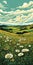 Serene Countryside: A Vibrant Painting By Andy Singer