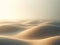 Serene desert dunes at dawn. Copy space. AI generated