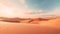 Serene And Dreamy 3d Rendering Of Sahara Desert With Dunes And Sun