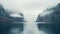 Serene Fjord Landscape With Calming Tones