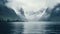 Serene Fjord Landscape: Muted Tones, Norwegian Nature, Dreamy Atmosphere