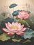 The Serene Harmony of Lotus Paintings in Natural Settings