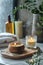 Serene Home Spa Atmosphere with Scented Candle and Aromatherapy