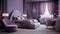 serene interior design purple