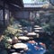 Serene Japanese Garden with Koi Pond