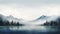 Serene Lake In Snow-capped Mountains: A Stunning Matte Painting