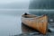 Serene Lakeside Canoe