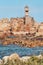 Serene Lighthouse on Brehat Island, Bretagne, France