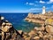 Serene Lighthouse on Brehat Island, Bretagne, France