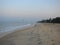 Serene Lonely Beach in Early Morning, Alappuzha, Kerala, India