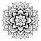 Serene Mandala: Intricate Flower Design Coloring Page