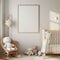 Serene Nursery Room with Crib and Chair in Natural Light