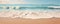 Serene Ocean Backdrop Showcases Beach Sand Texture
