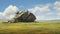 Serene Pastoral Scenes: A Spatial Concept Art Of A Rock In The Middle Of Grass