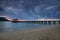 Serene Pier in Hawaii at Sundown