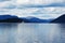 Serene reflective lake in Norway. Lake Nisser, Telemark County.