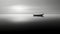 Serene Sailboat: A Futuristic Minimalist Seascape