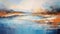 Serene Scottish Landscapes: A Panoramic Scale Of Icy Blue Rivers