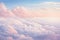 Serene Skyline: Pastel Clouds at Sunset, AI Generated