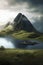 Serene Solitude: A Mountain Landscape Reflecting in a Tranquil Lake, ai generative