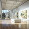 Serene Splendor: A Captivating Empty Art Gallery