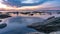 Serene Stone Rock Sea Beach At Sunrise