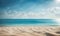 Serene summer beach scene with sand and sea