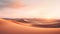 Serene Sunrise: Photorealistic Desert View With Sand Dunes
