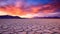 serene sunset dry lake