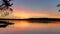 Serene Sunset Escape: Captivating Image of a Boat Docked on a Scenic Lake