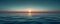 Serene sunset over the calm ocean