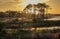 Serene sunset on St George Island over Apalachicola Bay