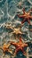 Serene Underwater Landscape with Starfish on Sandy Ocean Floor
