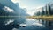 Serene Valley: A Photorealistic Rendering Of Ethereal Nature Scenes