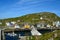 Serene village of Nyksund in summer