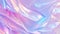 Serene waves of silk in a holographic pastel dreamscape. AI generated