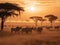 Serengeti Serenade: Zebras Grazing at Dawn