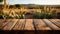 Serenity Amongst Sugarcane: An Empty Wooden Table in the Fields