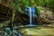 Serenity Falls and swimming hole in Buderim Forest Park, Sunshine Coast, Queensland, Australia