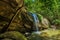 Serenity Falls and swimming hole in Buderim Forest Park, Sunshine Coast, Queensland, Australia