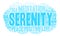 Serenity Word Cloud