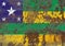Sergipe grunge flag, state of Brazil