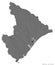 Sergipe, state of Brazil, on white. Bilevel