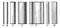 Series of Cylinder Line Shading three to dimensional rectangle vintage engraving