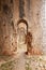 Series of external arches supporting the Roman ruins of the temple of Jupiter Anxur, Terracina, Lazio, Italy